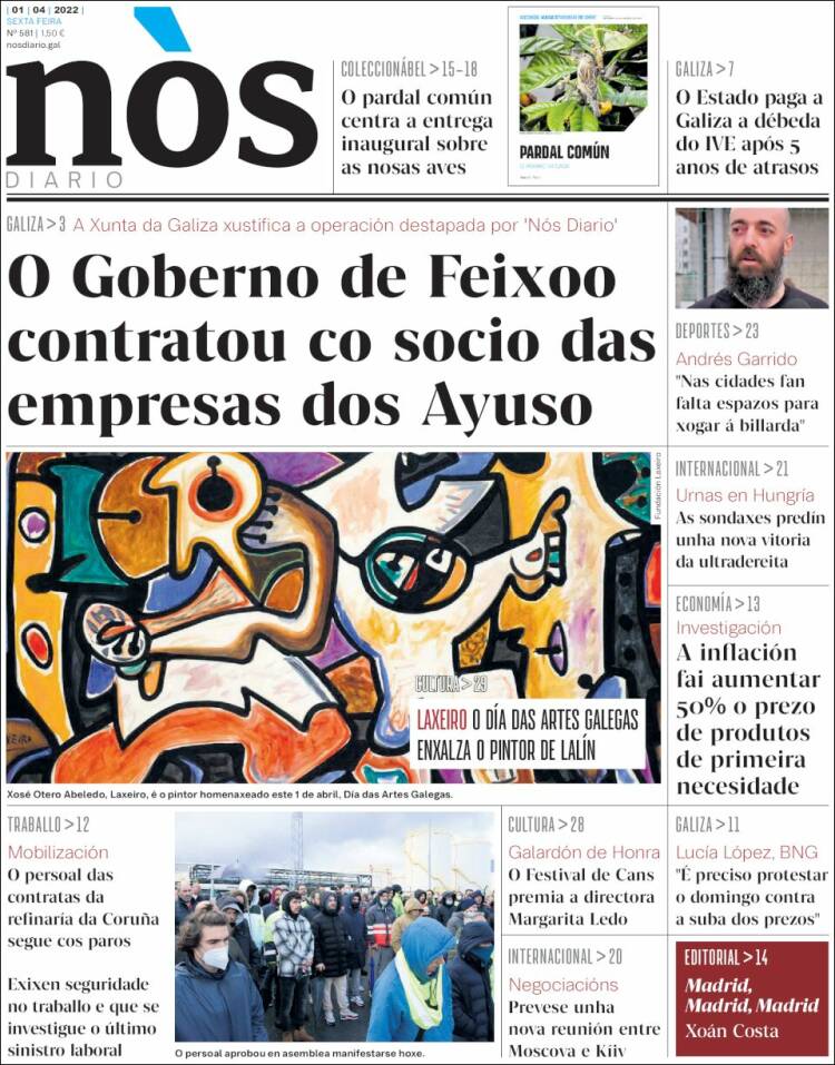 Portada de Nòs Diario (España)