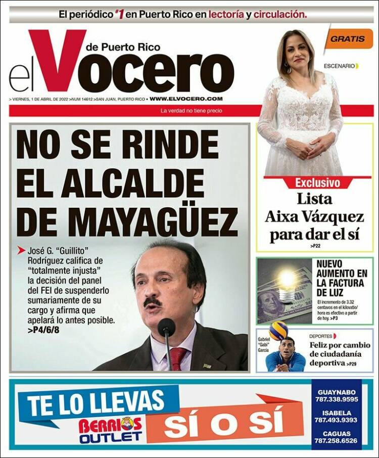 Portada de Vocero (Puerto Rico)