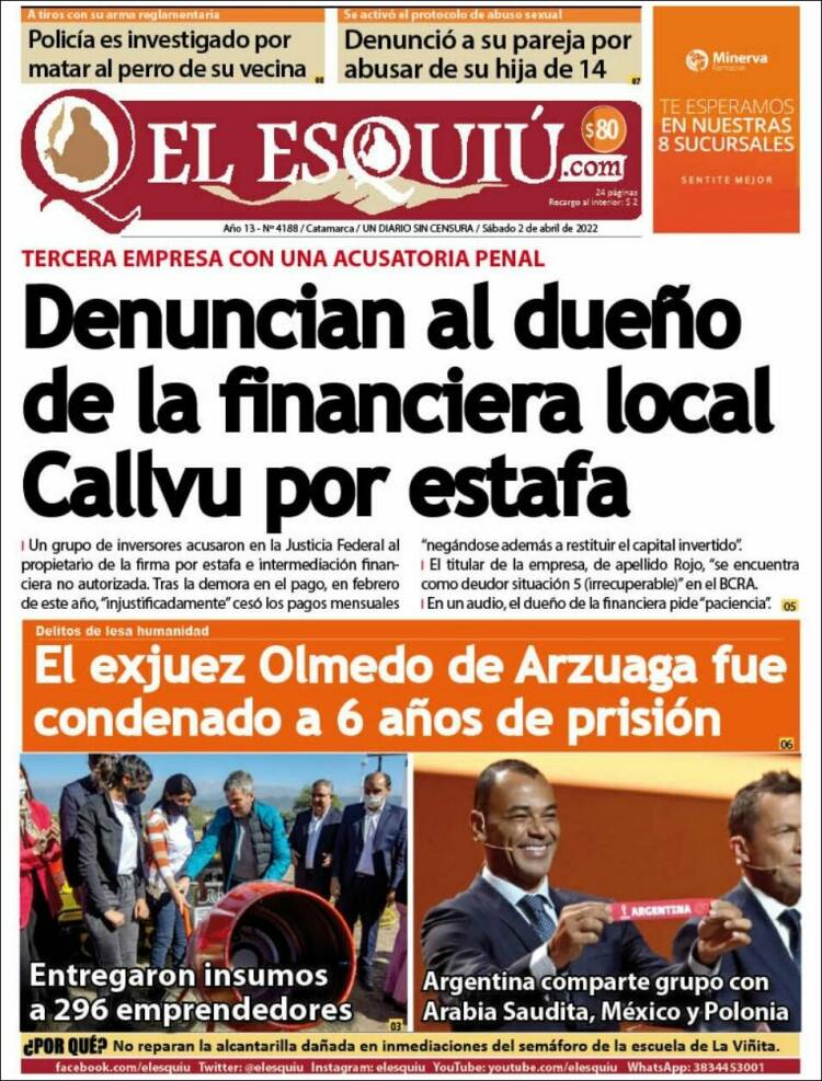 Portada de El Esquiu (Argentine)