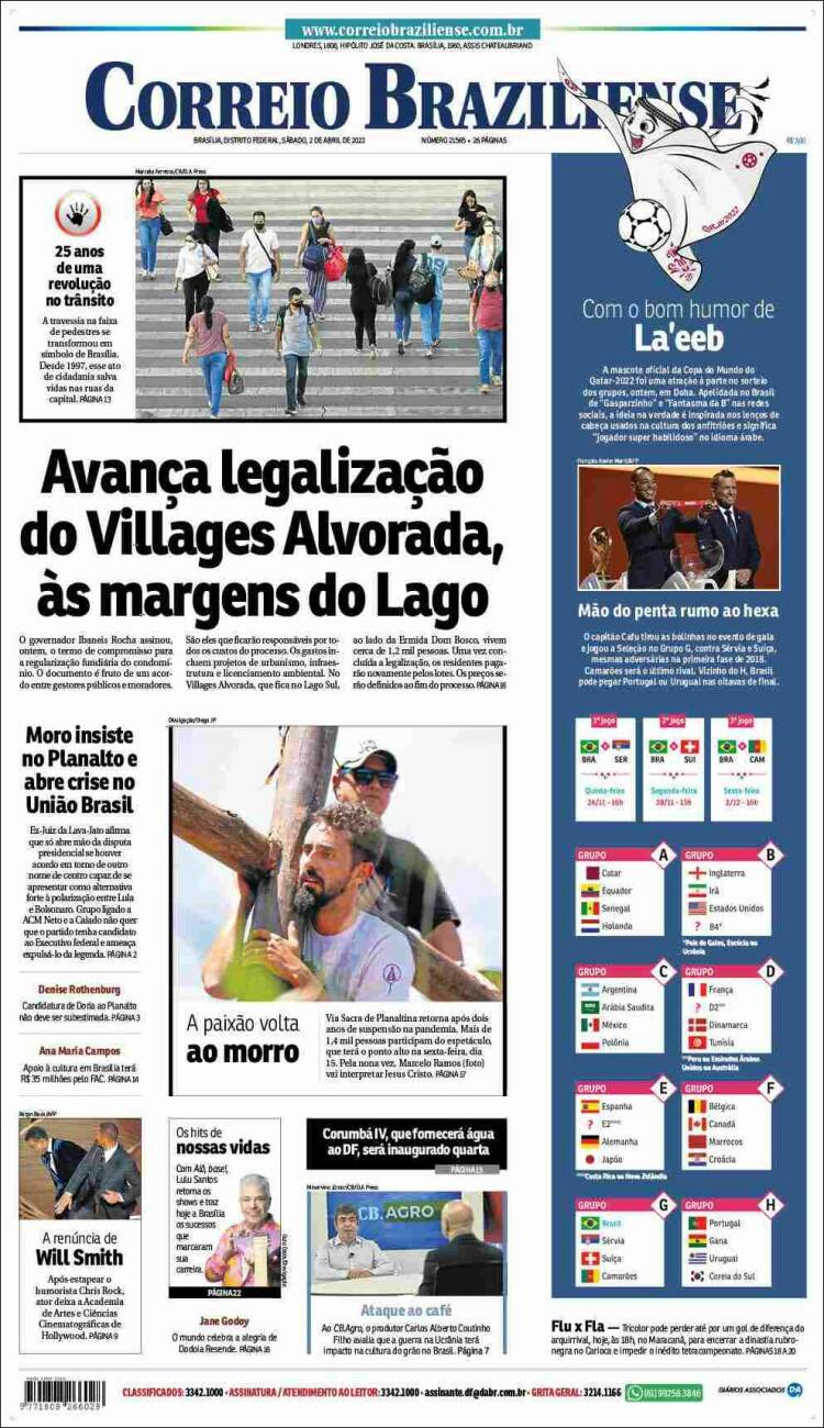Portada de Correio Braziliense (Brasil)