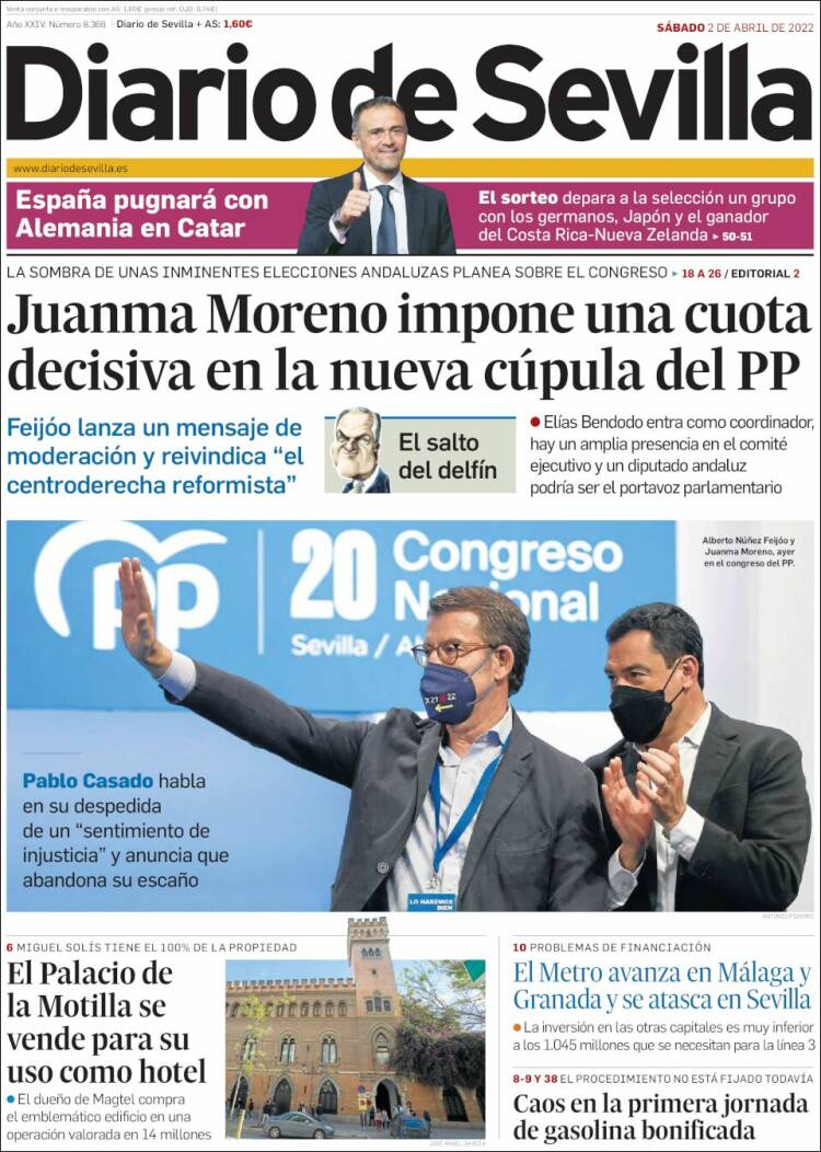 Portada de Diario de Sevilla (Espa&ntilde;a)