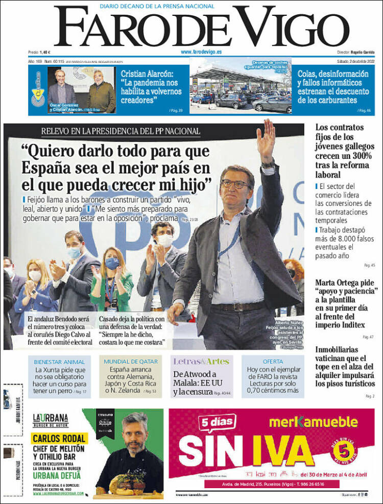 Portada de Faro de Vigo (Espa&ntilde;a)