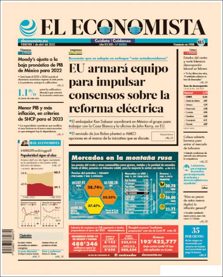 Portada de El Economista (M&eacute;xico)