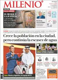 Portada de Milenio - Jalisco (M&eacute;xico)