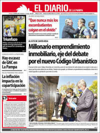 Portada de Diario de La Pampa (Argentina)