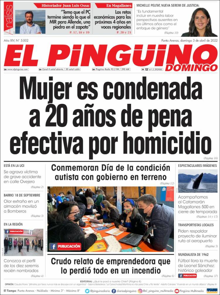 Portada de El Pingüino (Chile)