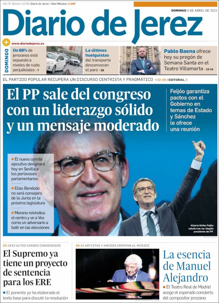 Portada de Diario de Jerez (España)