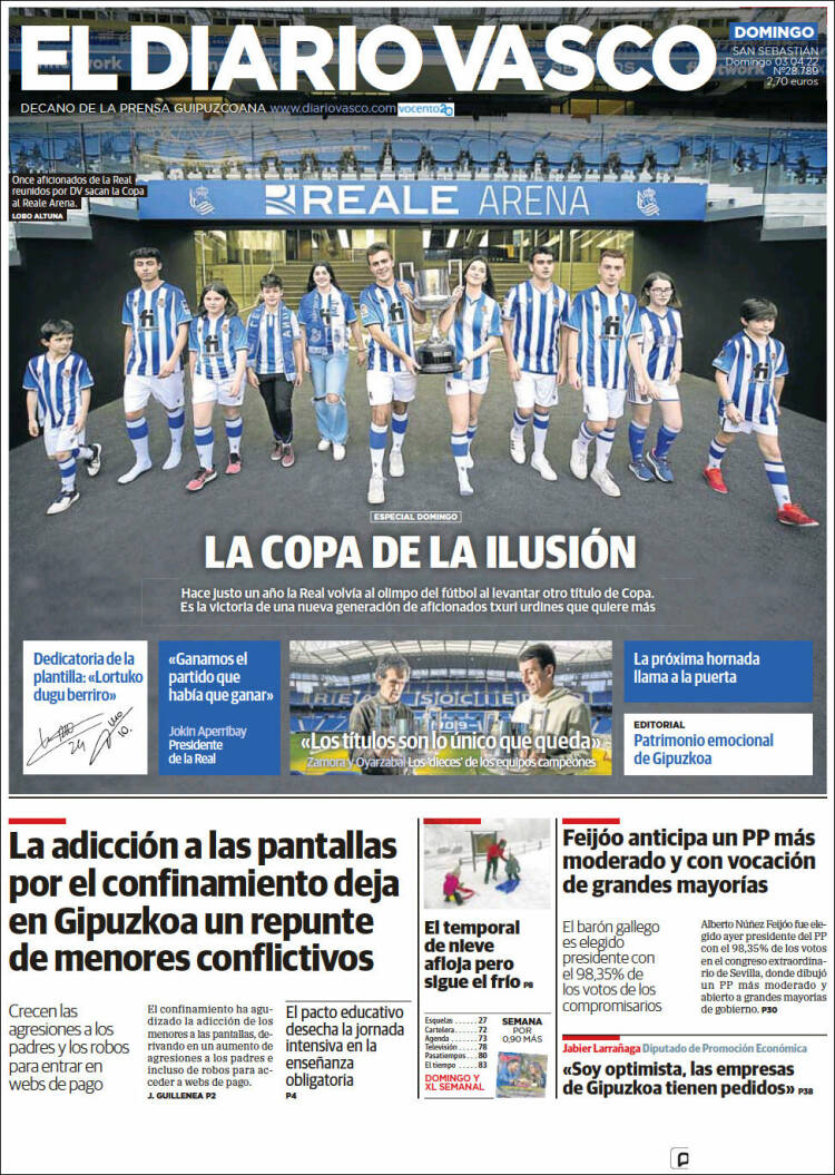 Portada de Diario Vasco (España)