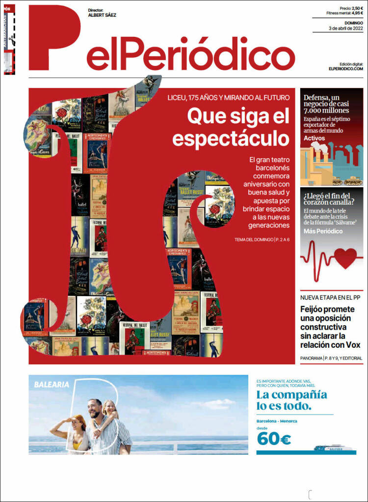 Portada de El Periódico (España)