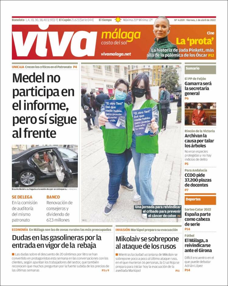 Portada de Viva Málaga (España)