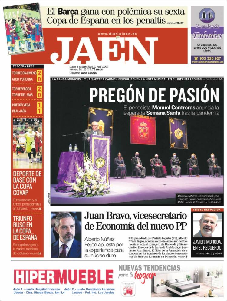 Portada de Diario Jaén (Espa&ntilde;a)