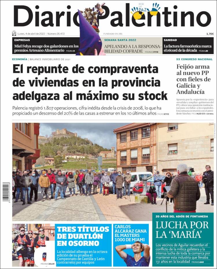 Portada de Diario Palentino (Espa&ntilde;a)