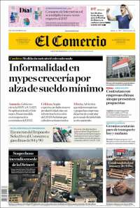 Portada de El Comercio (Perú)