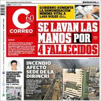 Portada de Diario Correo (Perú)