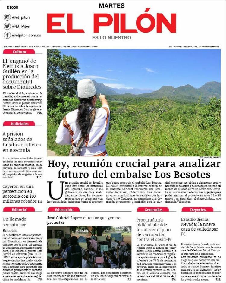 Portada de El Pilón (Colombia)