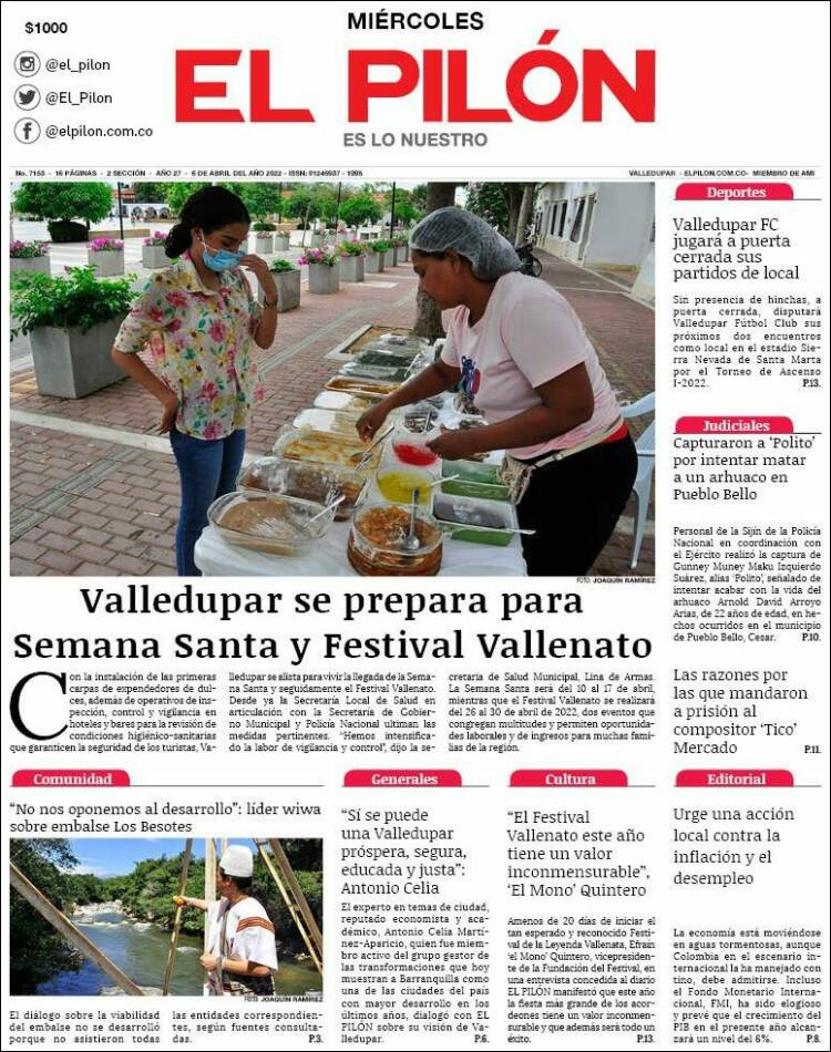 Portada de El Pilón (Colombia)