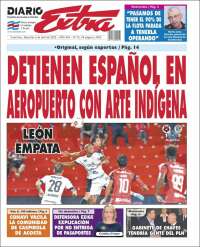 Portada de Diario Extra (Costa Rica)