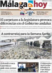 Portada de Málaga Hoy (España)