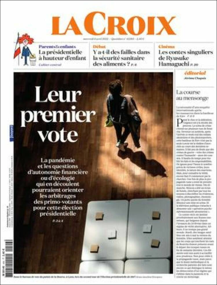 Portada de La Croix (Francia)