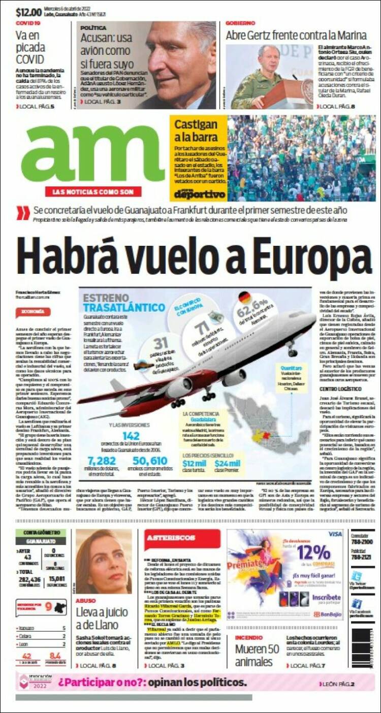 Portada de Al Día A.M. (M&eacute;xico)