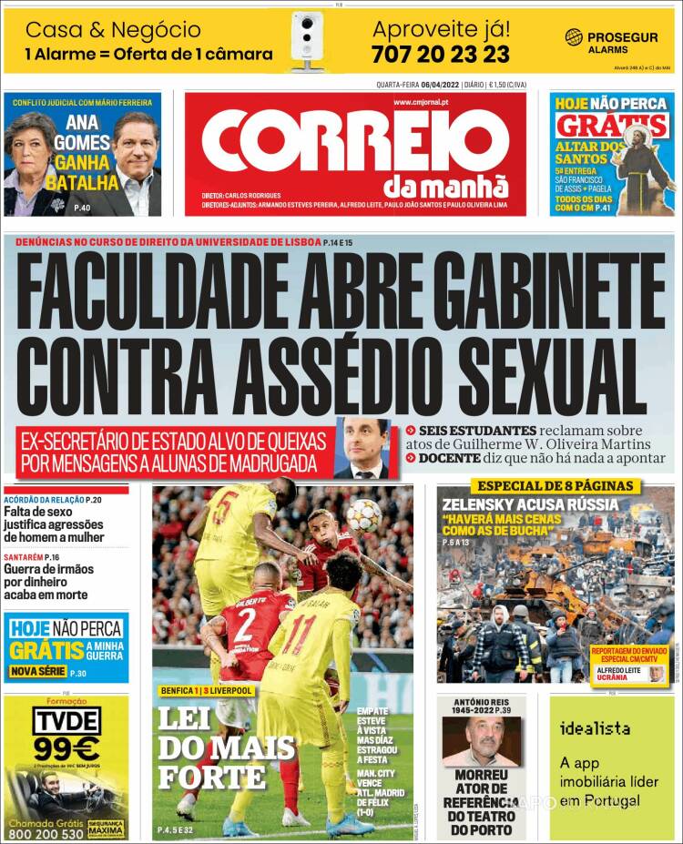 Portada de Correio da Manhã (Portugal)