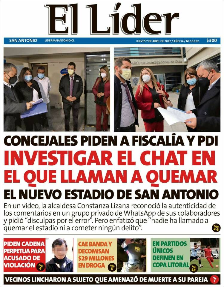 Portada de Lider de San Antonio (Chile)