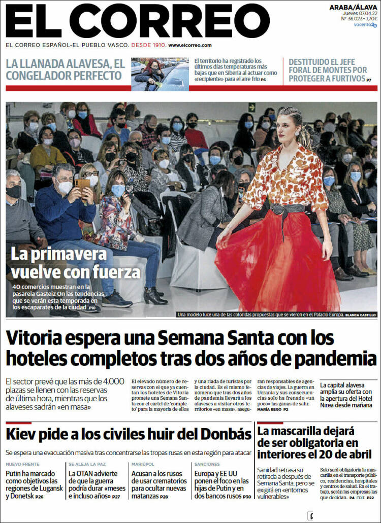 Portada de El Correo - Álava (Espa&ntilde;a)