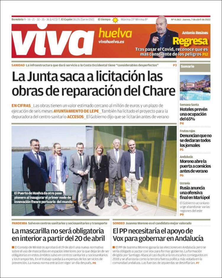 Portada de Viva Huelva (Espa&ntilde;a)