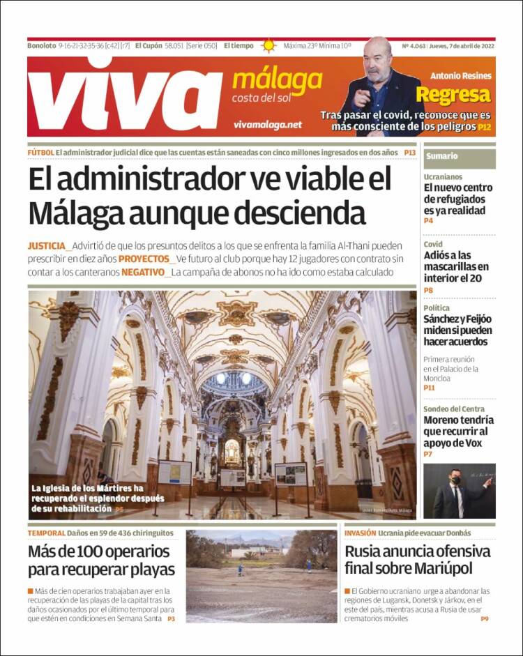 Portada de Viva Málaga (Espa&ntilde;a)