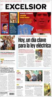 Portada de Excelsior (Mexique)