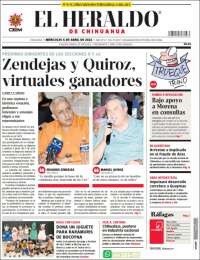 Portada de El Heraldo de Chihuahua (México)