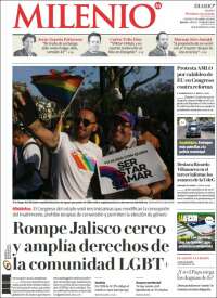 Portada de Milenio - Jalisco (México)