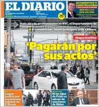 Portada de El Diario NY (États-Unis)