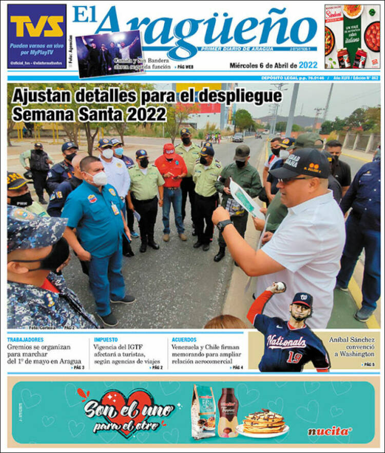 Portada de El Aragüeño (Venezuela)