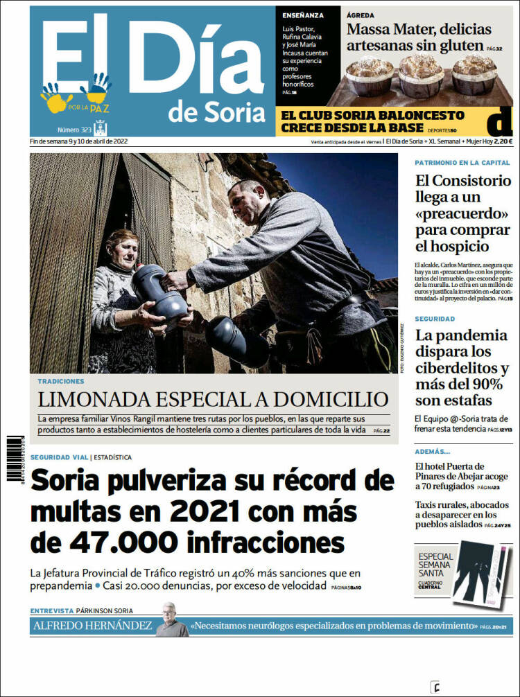 Portada de El Día de Soria (Espa&ntilde;a)