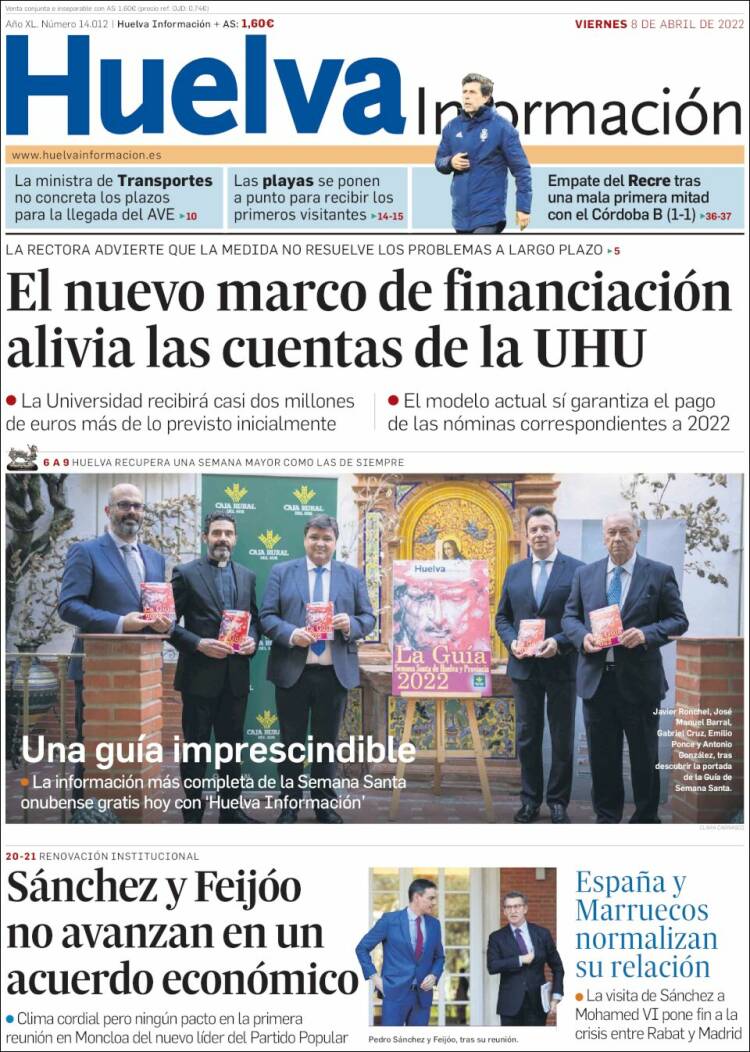 Portada de Huelva Información (Espa&ntilde;a)