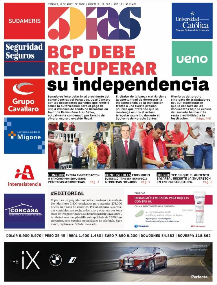 Portada de 5 Días (Paraguay)