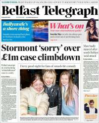 Portada de Belfast Telegraph (United Kingdom)