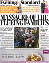 Portada de Evening Standard (Reino Unido)