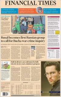 Portada de Financial Times (Reino Unido)
