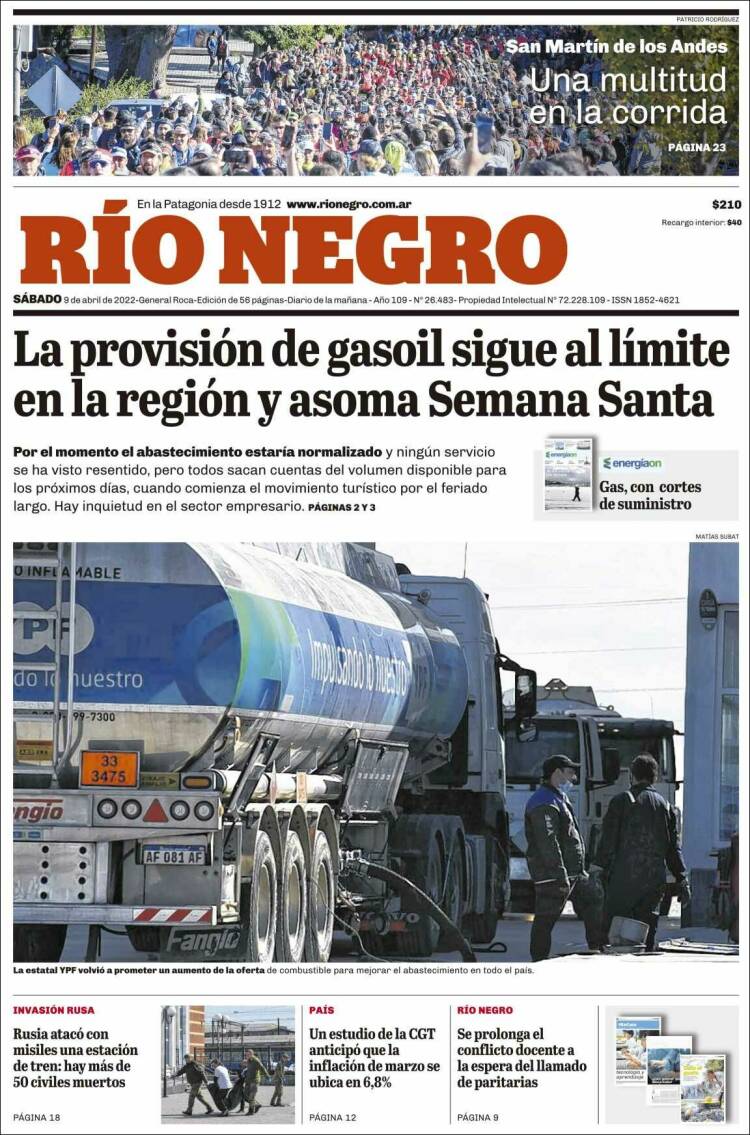 Portada de Rio Negro (Argentina)