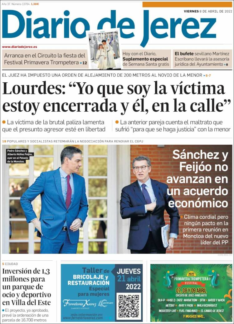 Portada de Diario de Jerez (Espa&ntilde;a)