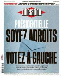 Portada de Libération (Francia)