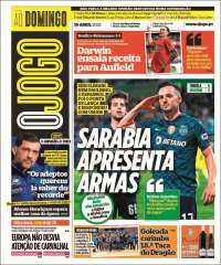 Portada de O Jogo (Portugal)