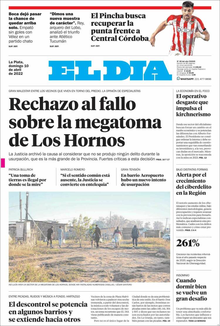 Portada de El Día de la Plata (Argentina)