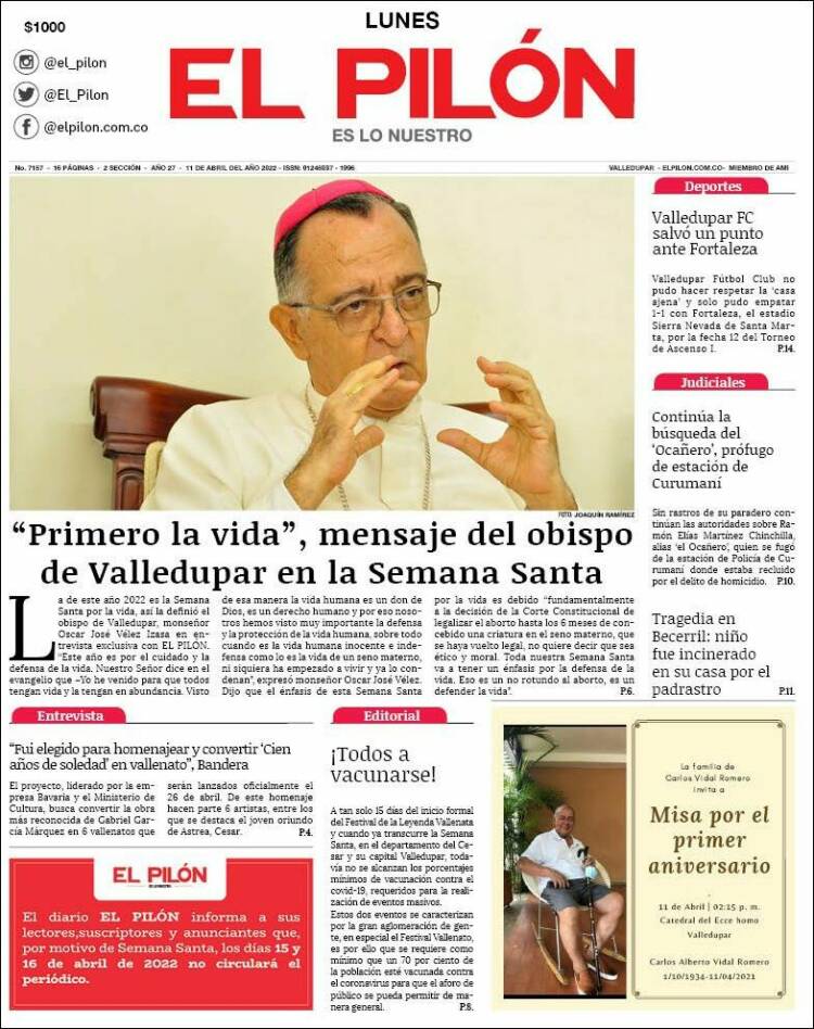 Portada de El Pilón (Colombia)