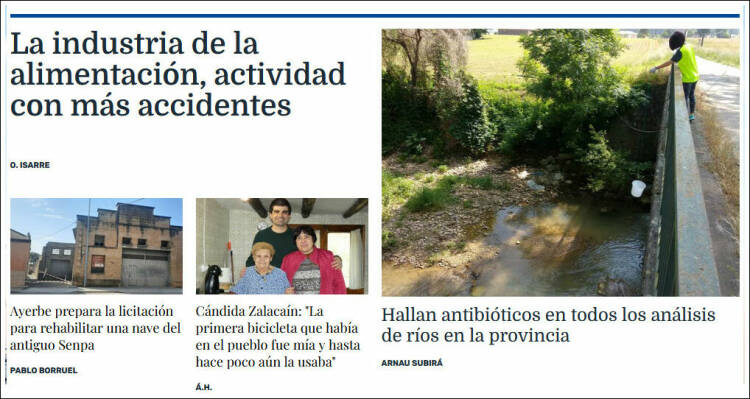 Portada de Diario del AltoAragón (España)