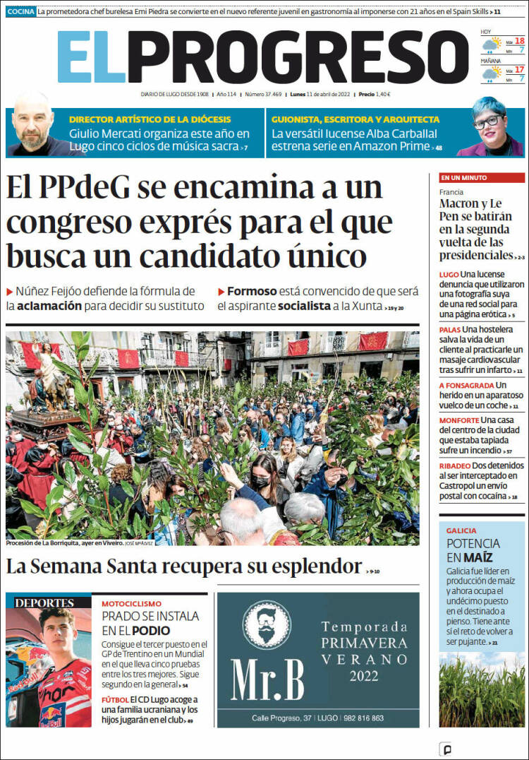 Portada de El Progreso (España)