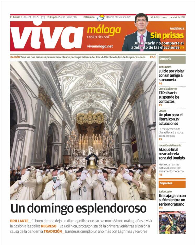 Portada de Viva Málaga (España)