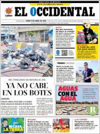 Portada de El Occidental (M&eacute;xico)